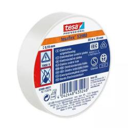 Szigetelőszalag 19mmX20m Tesa fehér Szigetelőszalag Tesa