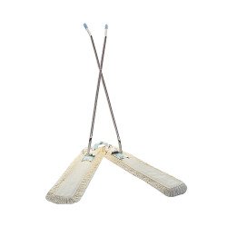 Mophuzat zsebes ollós mophoz pamut 100 cm fehér_RSR56 Moppok Fix-Net