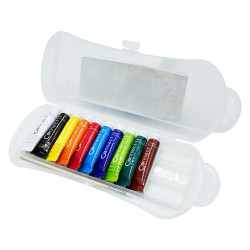 Tempera 10x12ml, készlet, Connect műanyag dobozban Tempera Connect