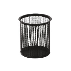 Fémhálós írószertartó pohár kerek Fornax, fekete Fémhálós család Fornax