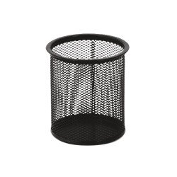 Fémhálós írószertartó pohár kerek Fornax, fekete Fémhálós család Fornax