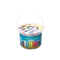 Aszfaltkréta vödrös 20 db Connect, 7 klf. szín Kréta Connect