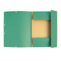 Gumis mappa karton  prespán A/4 Exacompta zöld Gumis mappa Exacompta