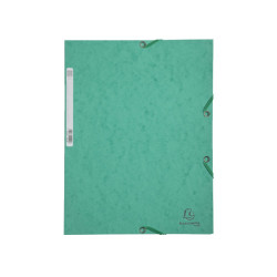 Gumis mappa karton  prespán A/4 Exacompta zöld Gumis mappa Exacompta