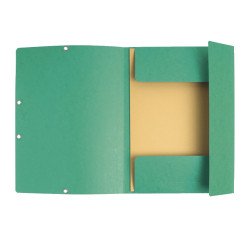 Gumis mappa karton  prespán A/4 Exacompta zöld Gumis mappa Exacompta