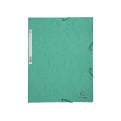 Gumis mappa karton  prespán A/4 Exacompta zöld Gumis mappa Exacompta