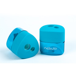 Hegyező 2 lyukú műanyag, tartályos, Nebulo Hegyező Nebulo