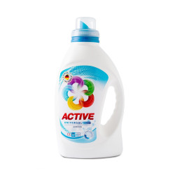 Mosógél 1,5 liter (30 mosás) fehér és színes ruhákhoz Active Universal Mosószerek Active