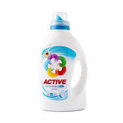 Mosógél 1,5 liter (30 mosás) fehér és színes ruhákhoz Active Universal Mosószerek Active