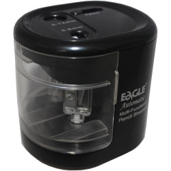 Hegyező asztali 2 lyukú elektromos elemes és hállózati adapterrel működtethető EG5161 Eagle fekete Hegyező Eagle