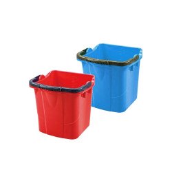 Vödör 25 literes szögletes kék Vödrök, lapátok Uctem Plas