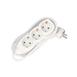 Elosztó három csatlakozós 3m kábellel asztali 10A max.3500W Elosztó, hosszabító Egyéb