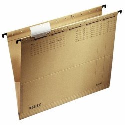 Függőmappa A4, karton oldalt zárt, oldalvédelemmel Leitz Alpha natúr Függőmappa Leitz