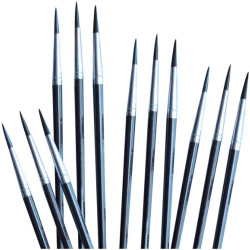 Ecset 10-es festett fa nyéllel 12 db/doboz Educa Iskolai ecset és kelléke Educa