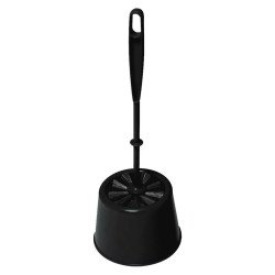 WC kefe tartóval York_064150 fekete Partvis, seprű, kefe, padozat, porolók York