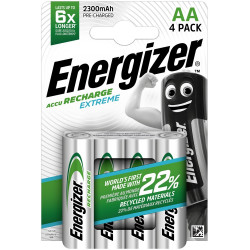 Akkumulátor AA ceruza 2300mAh Extreme 4 db/csomag, Energizer Elem, akkumulátor, töltő Energizer