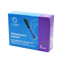 Táblamarker 2,2-5,2mm, vágott hegyű, cserélhető betétes, Bluering zöld Táblamarker Bluering