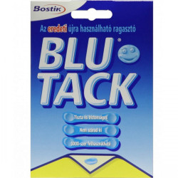 Gyurmaragasztó 60g. 55 kocka/csomag, gyúrható ragasztó, Blu-Tack Gyurmaragasztó Blu-Tack