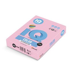 Másolópapír, színes, A4, 80g. IQ OPI74 500ív/csomag, pasztell flamingo rózsaszín Másolópapír színes IQ