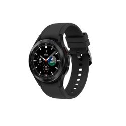 Okosóra SAMSUNG Galaxy Watch 4 Classic (eSIM, szilikon csuklópánt, alumínium, 46mm) fekete Okosóra Samsung