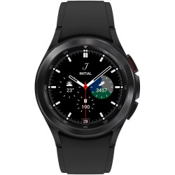 Okosóra SAMSUNG Galaxy Watch 4 Classic (eSIM, szilikon csuklópánt, alumínium, 42mm) fekete Okosóra Samsung
