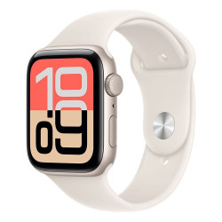 Okosóra Apple Watch SE 3 GPS 44mm Starlight Aluminium Case with Starlight Sport Band - M/L Okosóra Apple