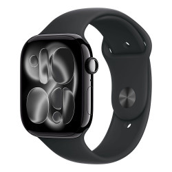 Okosóra Apple Watch S11 GPS 46mm Jet Black Aluminium Case with Black Sport Band - M/L Okosóra Apple