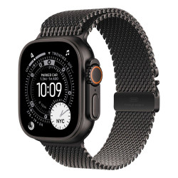 Okosóra Apple Watch Ultra 3 Cellular 49mm Black Titanium Case with Black Titanium Milanese Loop - Medium Okosóra Apple