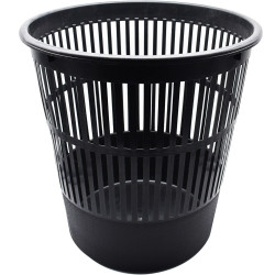 Papírkosár 16l, műanyag rácsos 315x305mm, Bluering® fekete Papírkosár, szemetes Bluering