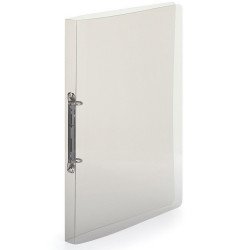 Gyűrűskönyv A4, 2 gyűrűs 2cm gerinc áttetsző PP, Karton P+P Lines füst Gyűrűskönyv Karton