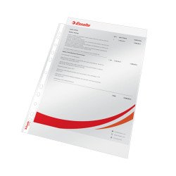 Genotherm lefűzhető A4, 75 micron víztiszta 56113 Esselte Luxus 100 db/csom Lefűzhető genotherm Esselte