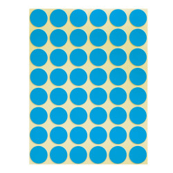 Etikett címke, o18mm, jelölésre, 24 címke/ív, 44 ív/doboz, Avery kék Etikett - címke Avery