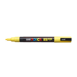 Dekormarker 0,9-1,3mm, Uni Posca PC-3M sárga Dekormarker Uni