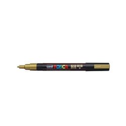 Dekormarker 0,9-1,3mm, PC-3M Uni Posca arany Dekormarker Uni