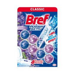 WC illatosító 2 x 50 g golyós Power Aktiv Bref Lavender Field Toalett tisztító, WC illatosító Bref