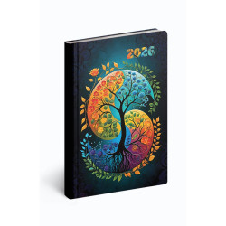 Zsebnaptár álló Fiestina hölgyeknek B/6, heti jin jang Realsystem 2026. Zsebnaptár Realsystem