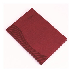 Határidőnapló Amigo A/5, napi fehér lapokkal bordó Realsystem 2026. Határidőnapló Realsystem