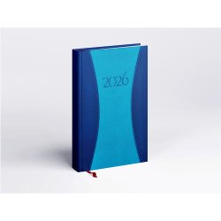 Határidőnapló Prémium A B/5, heti krémszínű lapokkal kék Realsystem 2026. Határidőnapló Realsystem