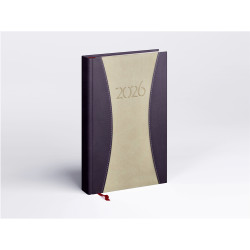 Határidőnapló Prémium A B/5, heti krémszínű lapokkal drapp Realsystem 2026. Határidőnapló Realsystem