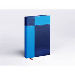 Határidőnapló Prémium M B/5, heti krémszínű lapokkal kék Realsystem 2026. Határidőnapló Realsystem