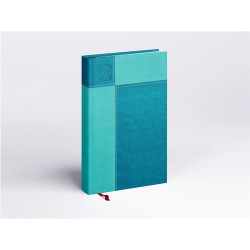 Határidőnapló Prémium M B/5, heti krémszínű lapokkal türkiz Realsystem 2026. Határidőnapló Realsystem