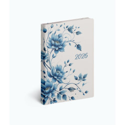 Zsebnaptár álló Fiestina light hölgyeknek B/6, heti virágminta Realsystem 2026. Zsebnaptár Realsystem