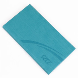 Zsebnaptár fekvő Fashion, fehér lapokkal türkiz Realsystem 2026. Zsebnaptár Realsystem