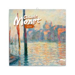 Falinaptár képes lemeznaptár 300x300mm, Claude Monet Realsystem 2026. Falinaptár Realsystem