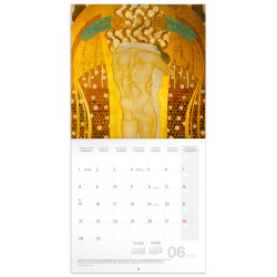 Falinaptár képes lemeznaptár 300x300mm, Gustav Klimt Realsystem 2026. Falinaptár Realsystem