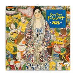 Falinaptár képes lemeznaptár 300x300mm, Gustav Klimt Realsystem 2026. Falinaptár Realsystem