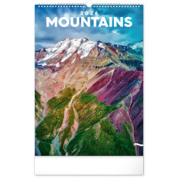 Falinaptár képes  330×460mm Mountains  Realsystem 2026. Falinaptár Realsystem