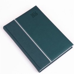 Határidőnapló Kensington A/5, napi fehér lapokkal zöld Realsystem 2026. Határidőnapló Realsystem