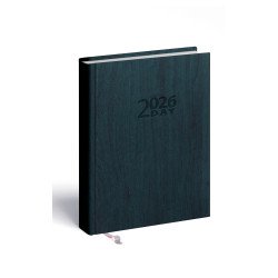 Határidőnapló 2day B/6, kétnapos beosztás + jegyzetlap zöld Realsystem 2026. Határidőnapló Realsystem