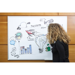 Fehértábla mágneses alukeretes, zománcozott 60x90cm, ValueLine  SC3202 Franken Fehér tábla Franken